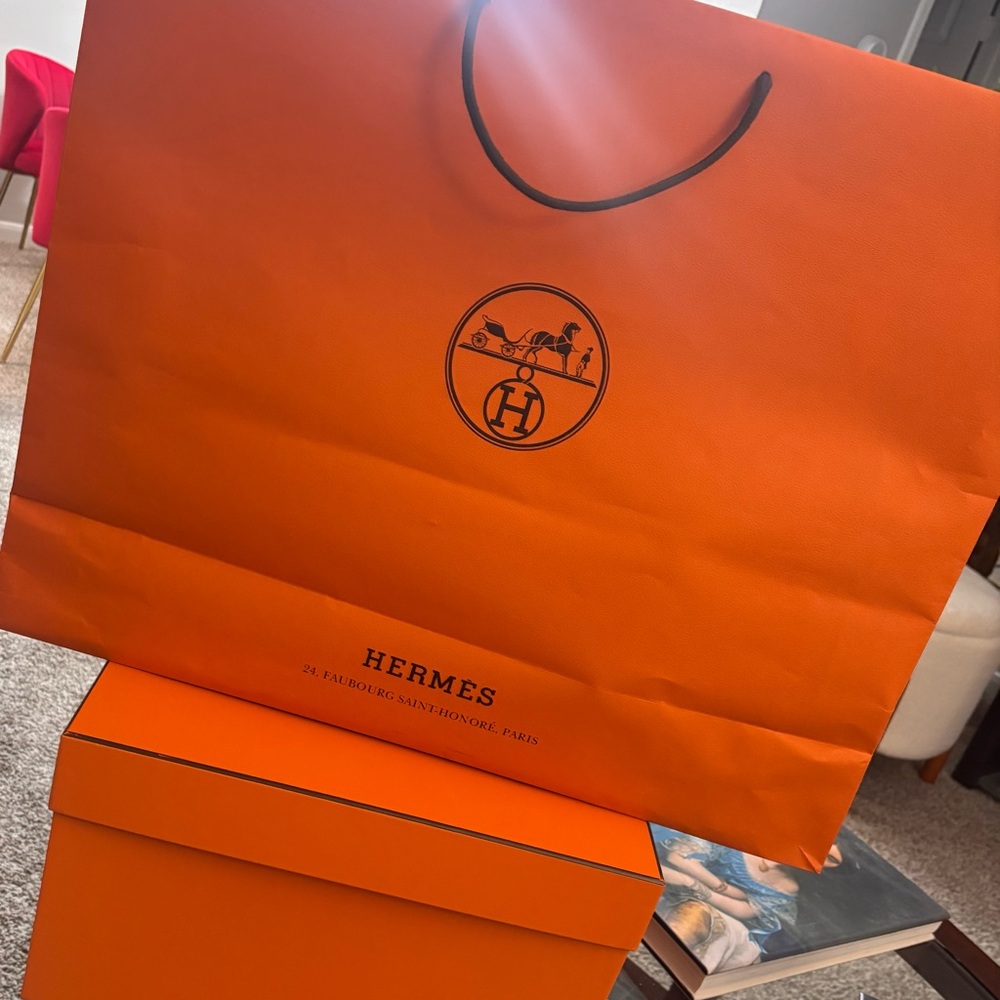 Hermès Orange Bag and Box Set